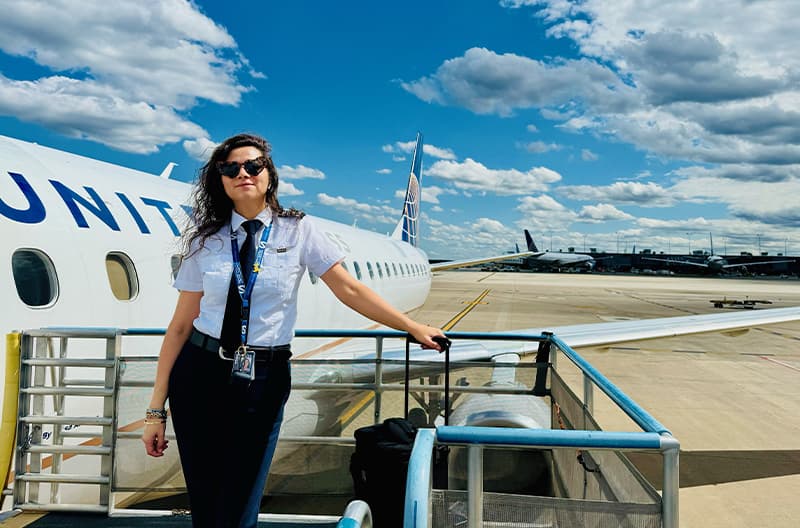 Houston B737 First Officer Erika S. realized Aviate could help fulfill a lifelong dream