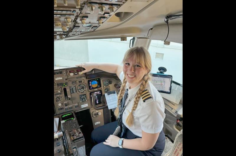 Newark B757/67 First Officer Peyton A.'s Flight Ops internship led her to Aviate