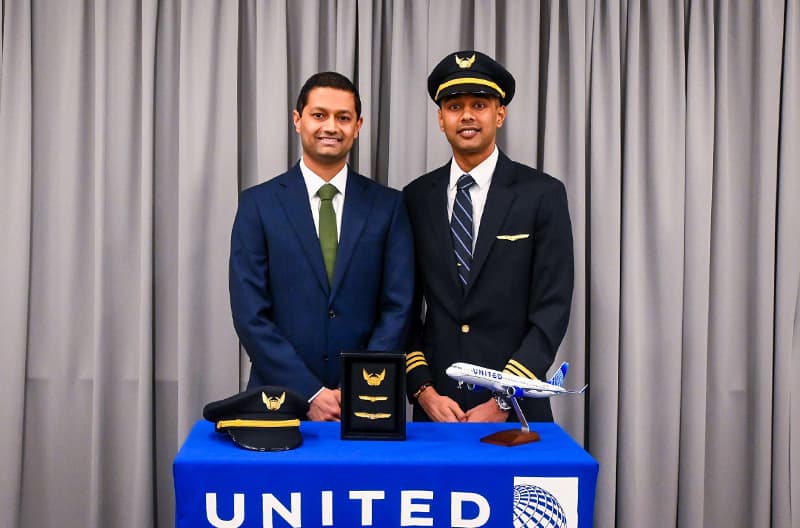 The thrill of takeoff inspired Newark B767/757 First Officer Tejash P. to apply for Aviate