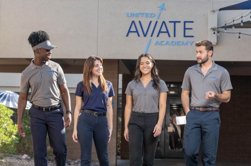 Students at United Aviate Academy